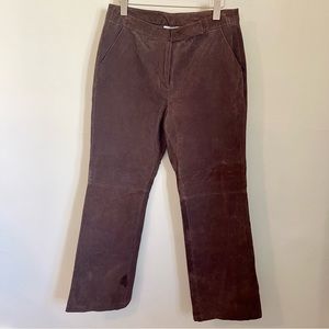 Vintage Brown Leather Pants